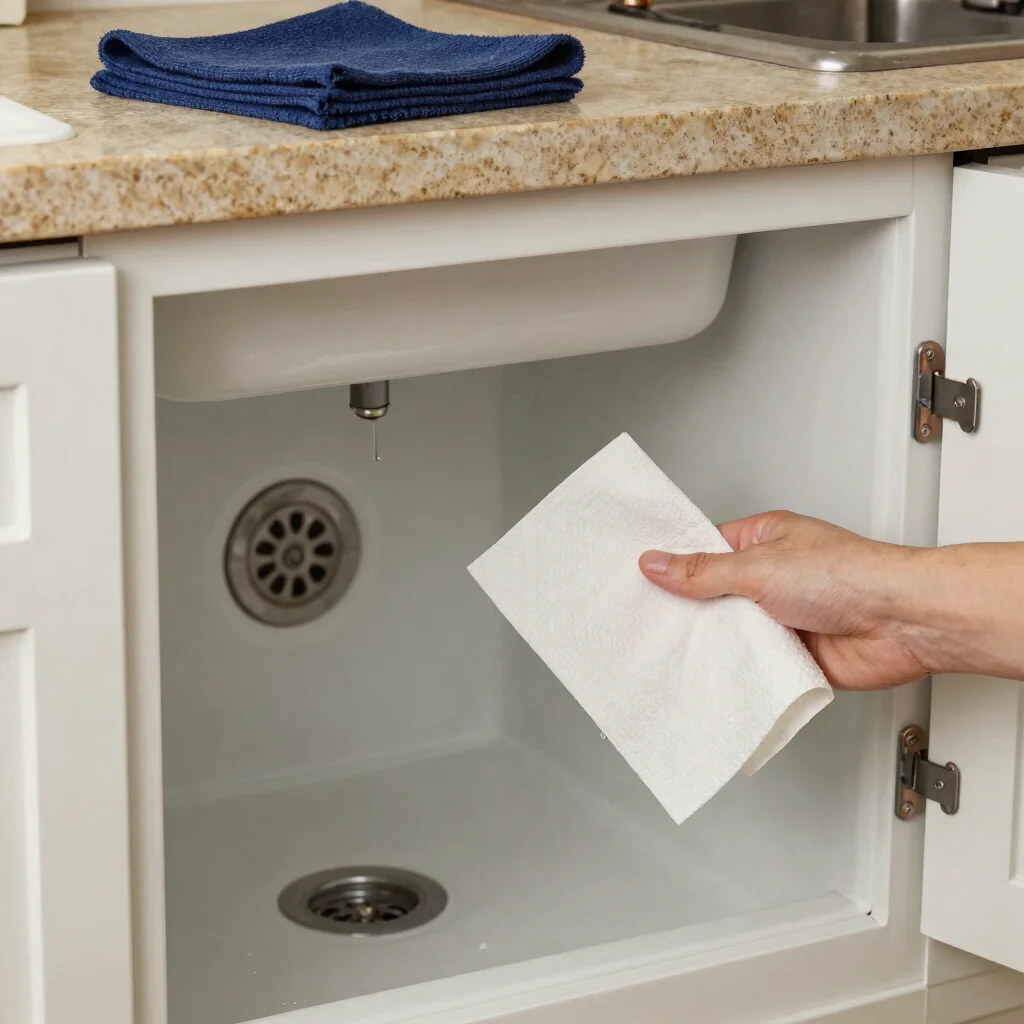 Find the Source of a Sink Cabinet Leak